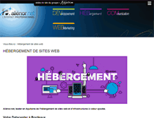 Tablet Screenshot of hebergement.alienor.net