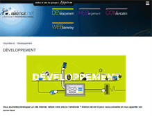 Tablet Screenshot of developpement.alienor.net